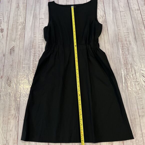 Theory Women's Black Sleeveless Dress Elastic Waist Made in USA size 6 - Picture 5 of 10